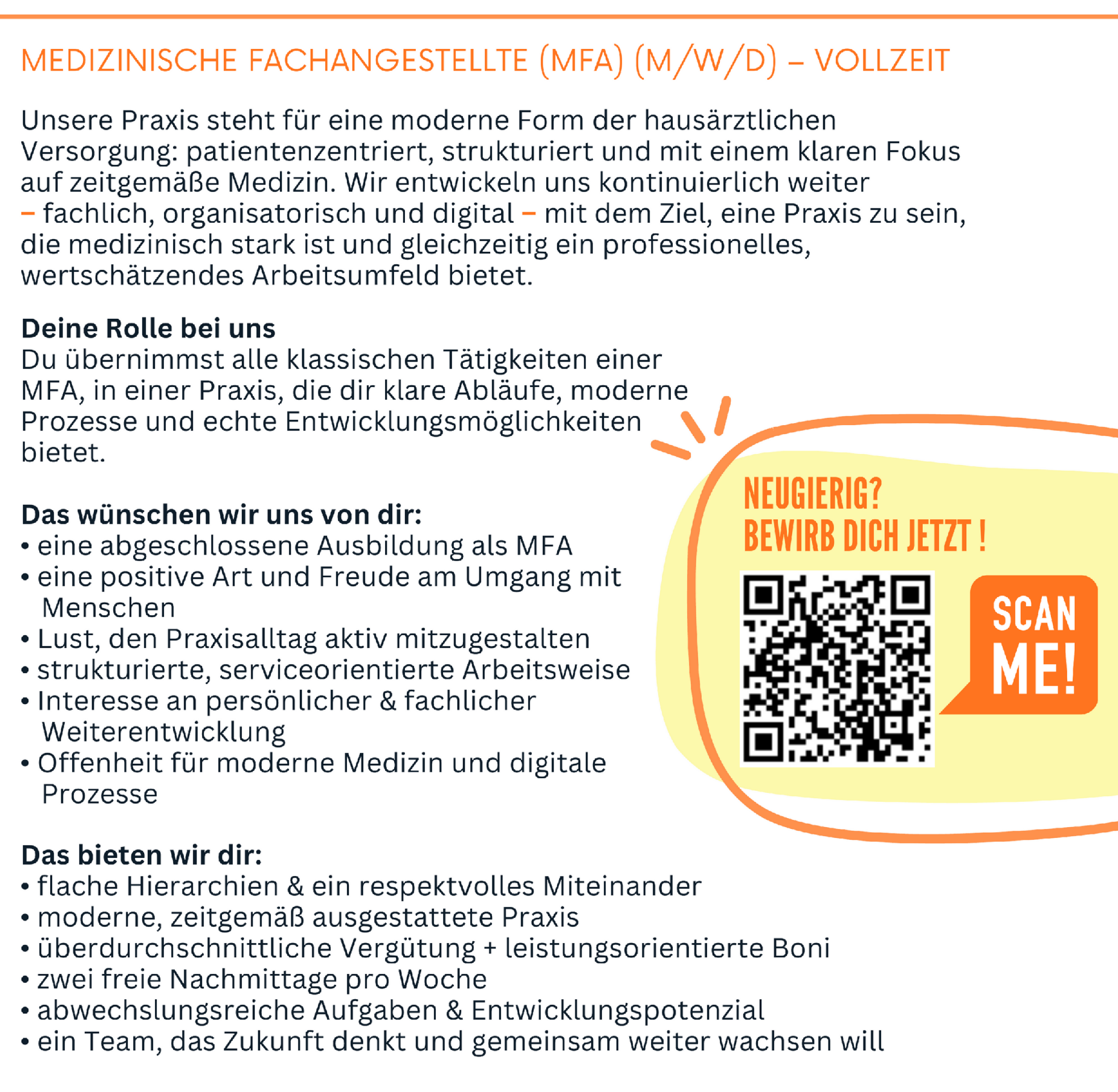 MFA Stellenanzeige im Hausarzt-Zentrum
				       Plankstadt